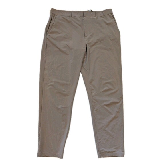 Fabletics The Only Pant Mens XL (38x30) Beige Athleisure Performance Casual - Picture 1 of 7